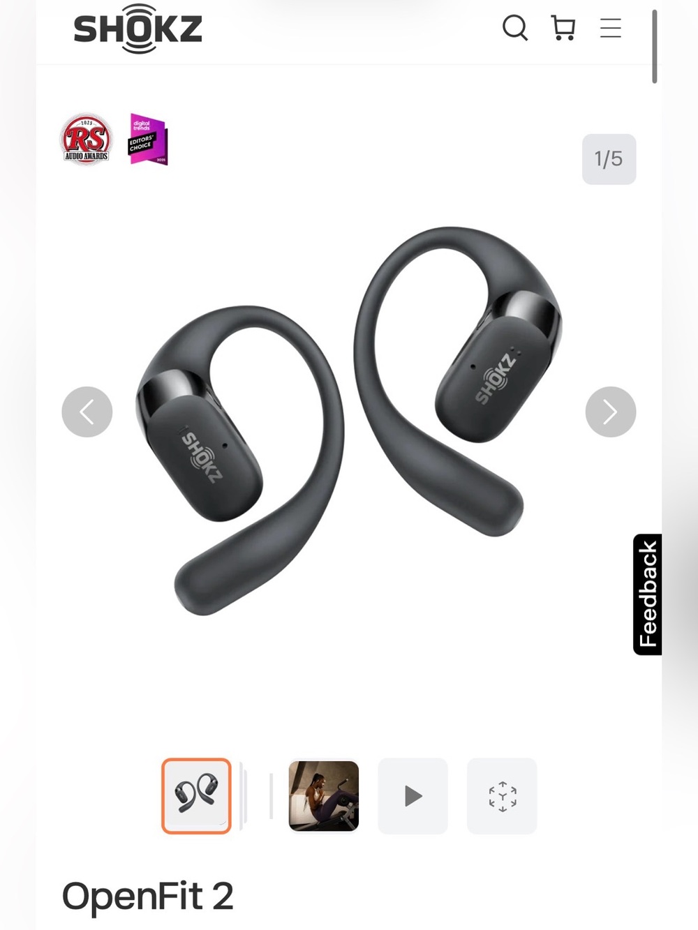 Shokz Open Fit 2 - New in Box